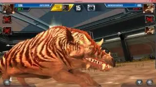 Jurassic World: The Game - Cenozoic Player Duel Battle 9 - SARKASTODON Level 20 Debut!