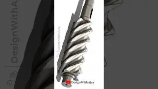 Designing Rotary Screw Air Compressor in SolidWorks |#designwithajay. #shorts #reels |