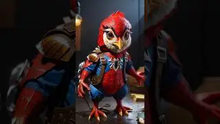 Superheroes but chickens😂 #avengers #shorts #marvel