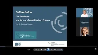 Selten Salon mit Christiane Woopen: Die Pandemie und ihre gro&szlig;en ethischen Fragen