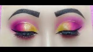 Haldi eye makeup seekhe Aamna makeup artist ke sath bilkul easy tarike se #step by step 