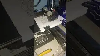 Pen Plotter Ender 3 Pro, just using 3D printer as 2D printer :v #ender3pro #ender3 #3dprinting