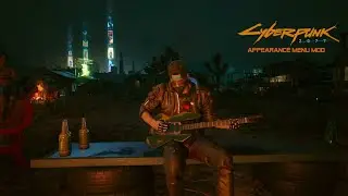 Cyberpunk 2077 - Campfire Guitar - Appearance Menu Mod
