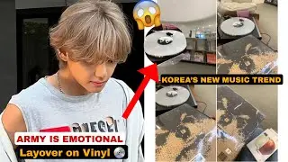 1 Minute Ago! V’s Layover on Vinyl Is Creating a New Music Trend in Korea!”