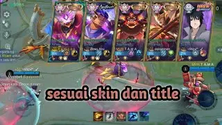 NGERIIII ‼️ gameplay broken no mercy 5 title 5 skin || mobile legends
