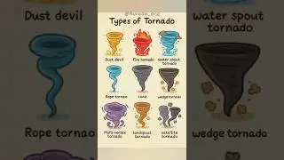 🌪️ Types Of Tornado 🥶 Part 1 #shorts #tornado #firetornado