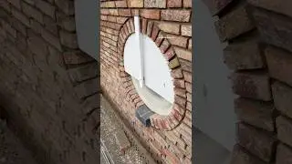 Bricklaying round window #architecture #asmr #masonry