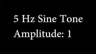 5 Hz Sine Tone Amplitude 1