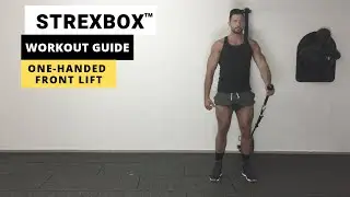 One-Handed​ Front lift STREXBOX Tower| Eccentric training | Flywheel devices | Strength training