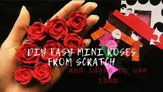 Diy easy mini roses/ foam sheet craft ideas/hair accessories/ hair clips/ how to make/Headband/eva