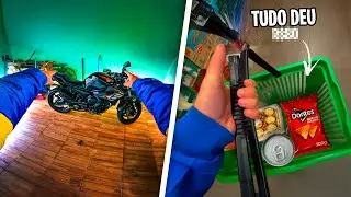 Um dia na vida de um GAMER com sua moto esportiva