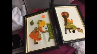 Come Thrift With Us on the Oregon Coast -- Gorgeous Vintage Needlepoint -- November 2019