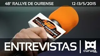 Entrevistas Rallye Ourense 2015. Ares, Vallejo, García y Paniceres. @Curuxarallye