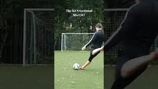 Thử Th&aacute;ch S&uacute;t Knuckleball Như C.Ronaldo 😍 #shorts #ronaldo  #knuckleball #challenge #football