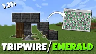 New Tripwire Hook + Emerald Farm Easy Tutorial | Minecraft 1.21+
