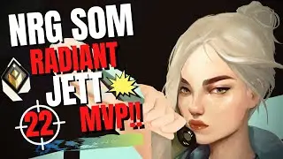 NRG S0M MVP JETT GAMEPLAY WITH NRG COREY ON BIND | VALORANT