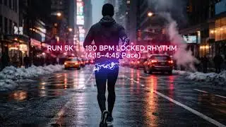 RUN 5K ⚡ 180 BPM LOCKED RHYTHM (4:15&ndash;4:45 Pace)