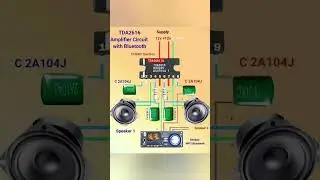 TDA 2616 ic amplifier circuit #circuitbasics