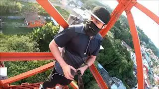 Escalando torre de radio comunicaci&oacute;n | ROOF POV | Veracruz | Chasing communication radio tower
