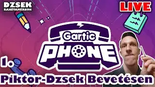 🔴Gartic Phone - 1. Rész - Piktor-Dzsek Bevetésen