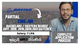 Boeing Recruitment 2021 || Offcampus drives 2021 in Telugu || Boeing jobs  || Fortune Vault