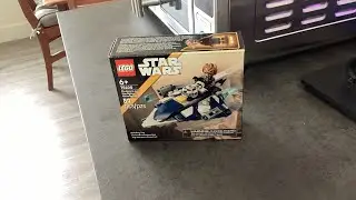 Lego Star Wars plo koon Jedi starfighter micro fighter June first release unboxing
