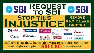Injustice with Private Bankers in the SBI CBO Exam!