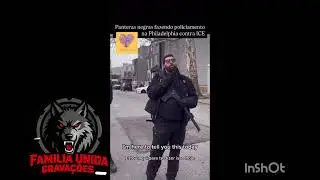 Panteras Negras Fazendo Policiamento Na Philadelphia Contra ICE.