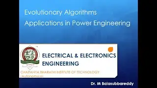 Lec 10 Control Parameters Estimation, Parallel Genetic Algorithms