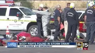 Body parts found in storm drain