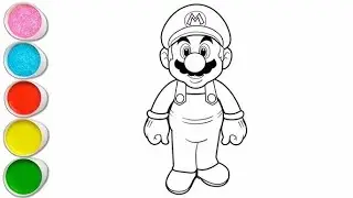 Cute Super Mario Drawing, Painting & Coloring For Kids and Toddlers_ Child Art