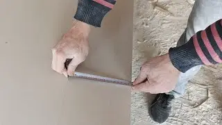 طريقه قص وتقطيع الجبس بورد بسهوله بدون آله او ماكينه قص للمبتدئين