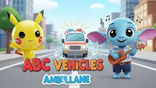 A for Ambulance | ABC Vehicles for Kids | Learn Alphabet with Fun | ABC EDU SPARK