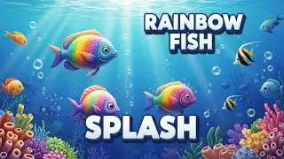 Rainbow Fish Splash 🌈🐟 | Colorful Ocean Adventure for Kids | Happy Tales & Tunes