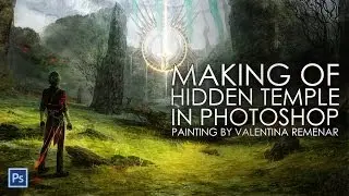 Hidden Temple: Digital Painting Progress (speed drawing)