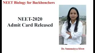 NEET 2020 Admit Card Released