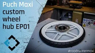Puch Maxi - Custom wheel hubs to mount disc brakes EP01