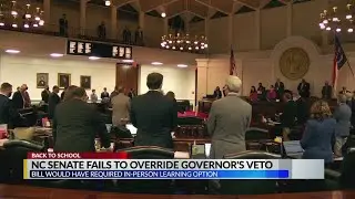 NC Senate fails to override Gov. Cooper's veto, throws in-person class plans into limbo