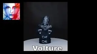 Volture 3D printed and painted