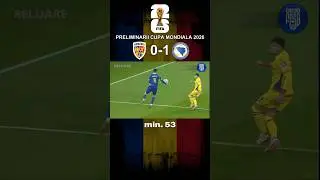 Romania 0-1 Bosnia (Preliminarii CM26) #shorts #football #worldcup2026 #romania #bosnia #foryou