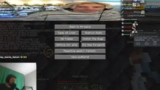 xQc превратился в сумасшедшего, наблюдая за Forsen Speedrun Minecraft