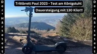 Trittbrett Paul 2023 - 19,6AH - Dauersteigleistungstest am Königstuhl mit 130 Kilo - Härtetest