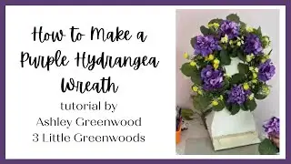 Join me for a Spring tutorial from the wreath workshop where I make a Purple Hydrangea Wreath! 💜🌿