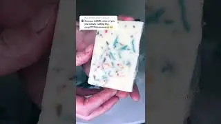 Confetti soap asmr! #confettisoap #soapasmr #soapcutting