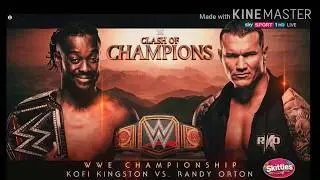 clash of champions 2019 official match card
