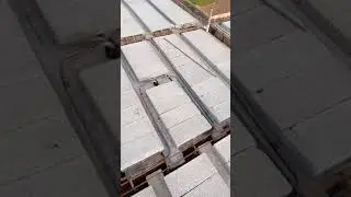 Electrical piping on blocks.