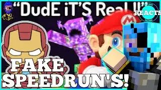 Daz Man Reacts To The Most Hilarious Fake Minecraft Speedruns Ever