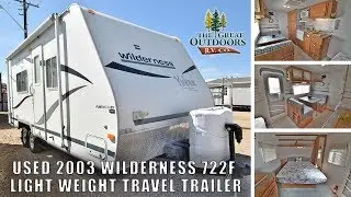 USED 2003 WILDERNESS 722F TRAVEL TRAILER Lightweight RV Camper Colorado Dealer