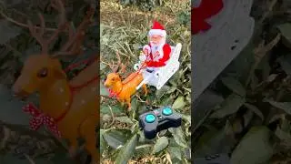 Smile Rc Remote Control Santa Claus with Reindeer Unboxing 😀🔥|| #shorts