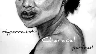 Charcoal Drawing Of An African Girl🤩🤯 #drawing #charcoalart #pencildrawing #fyp